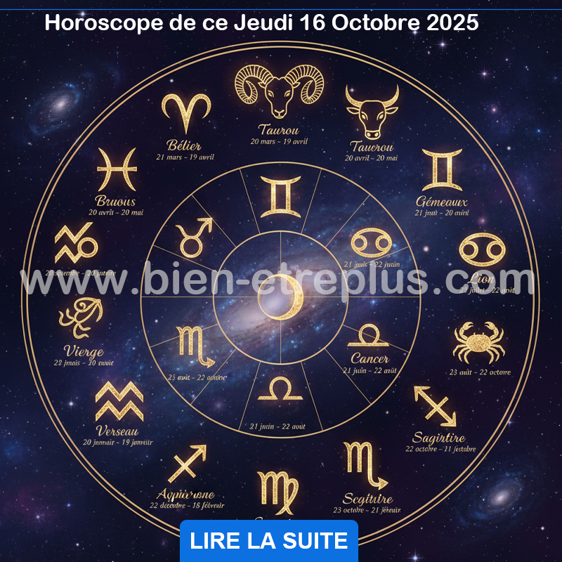 Horoscope de ce Jeudi 16 Octobre 2025